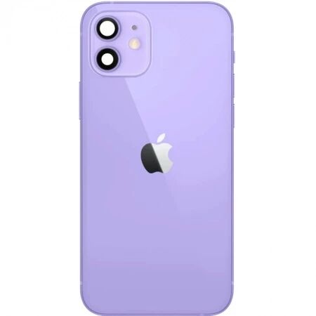 Chassis et face arri&egrave;re compl&egrave;te avec nappes original PULLED iPhone 12 (Grade A) violet