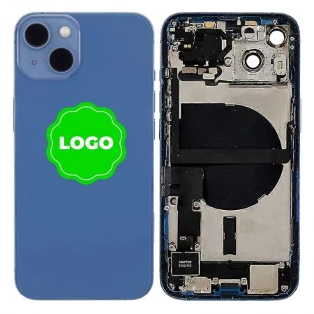 Chassis et face arri&egrave;re compl&egrave;te avec nappes original PULLED iPhone 13 (Grade A) bleu