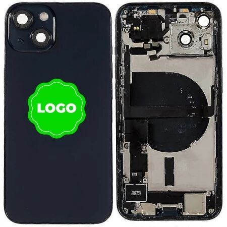 Chassis et face arri&egrave;re compl&egrave;te avec nappes original PULLED iPhone 13 (Grade A) noir