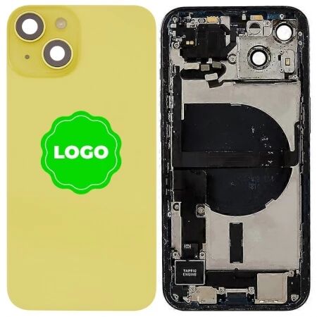 Chassis et face arri&egrave;re compl&egrave;te avec nappes original PULLED iPhone 14 (Grade A) jaune