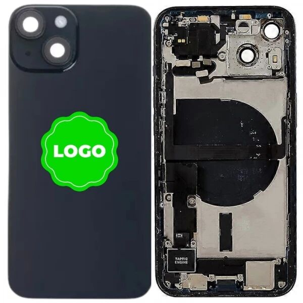 Chassis et face arri�re compl�te avec nappes original PULLED iPhone 14 (Grade A) noir