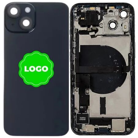 Chassis et face arri&egrave;re compl&egrave;te avec nappes original PULLED iPhone 14 (Grade A) noir