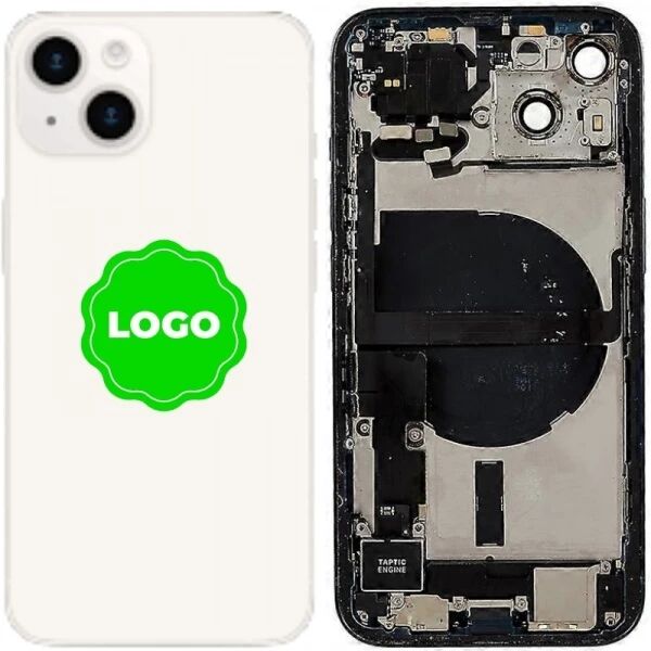 Chassis et face arri�re compl�te avec nappes original PULLED iPhone 14 Plus (Grade A) blanc