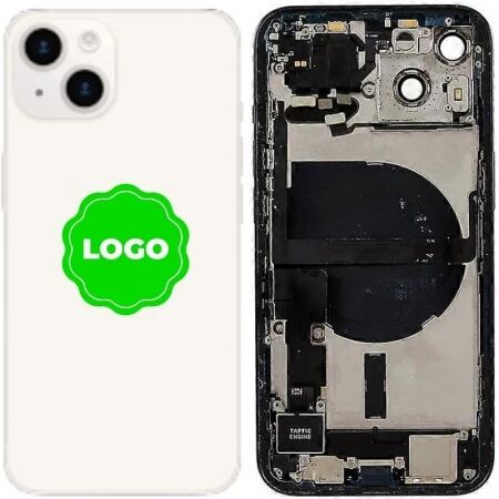 Chassis et face arri&egrave;re compl&egrave;te avec nappes original PULLED iPhone 14 Plus (Grade A) blanc