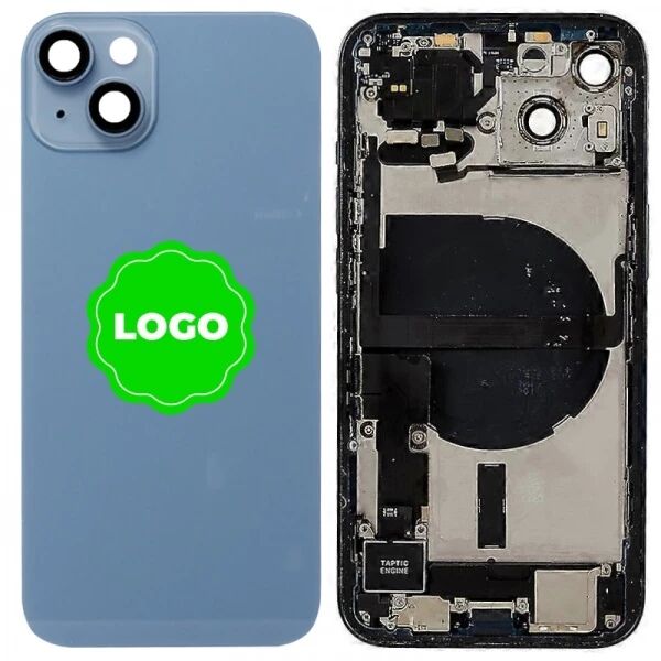 Chassis et face arri�re compl�te avec nappes original PULLED iPhone 14 Plus (Grade A) bleu