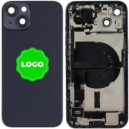 Chassis et face arri&egrave;re compl&egrave;te avec nappes original PULLED iPhone 14 Plus (Grade A) noir