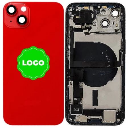 Chassis et face arri&egrave;re compl&egrave;te avec nappes original PULLED iPhone 14 Plus (Grade A) rouge