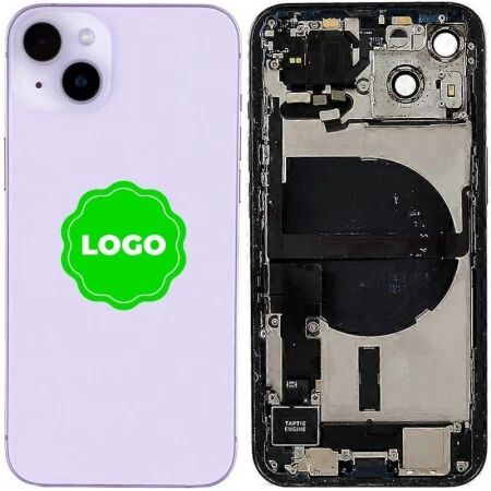 Chassis et face arri&egrave;re compl&egrave;te avec nappes original PULLED iPhone 14 Plus (Grade A) violet