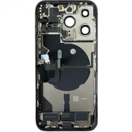 Chassis et face arri&egrave;re compl&egrave;te avec nappes original PULLED iPhone 14 Pro (Grade A) noir