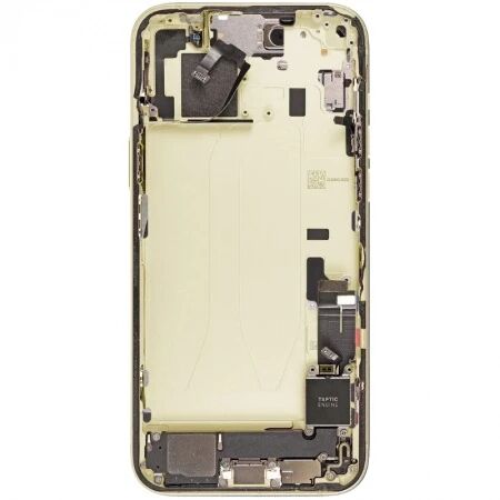 Chassis et face arri&egrave;re compl&egrave;te avec nappes original PULLED iPhone 15 (Grade A) jaune