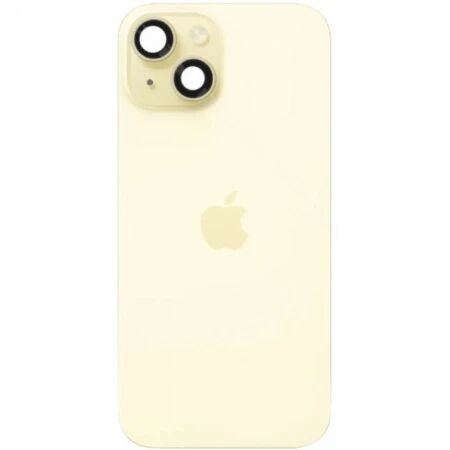 Chassis et face arri&egrave;re compl&egrave;te avec nappes original PULLED iPhone 15 (Grade A) jaune