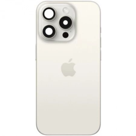 Chassis et face arri&egrave;re compl&egrave;te avec nappes original PULLED iPhone 15 Pro (Grade A) titane blanc