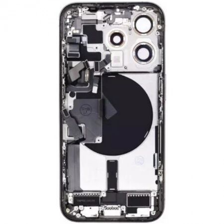 Chassis et face arri&egrave;re compl&egrave;te avec nappes original PULLED iPhone 15 Pro (Grade A) titane bleu