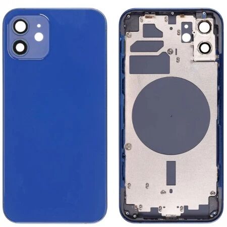 Chassis et face arri&egrave;re iPhone 12 Mini bleu