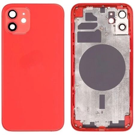 Chassis et face arri&egrave;re iPhone 12 Mini rouge