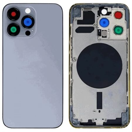 Chassis et face arri&egrave;re iPhone 13 Pro bleu alpin