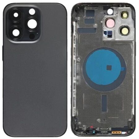 Chassis et face arri&egrave;re iPhone 14 Pro noir