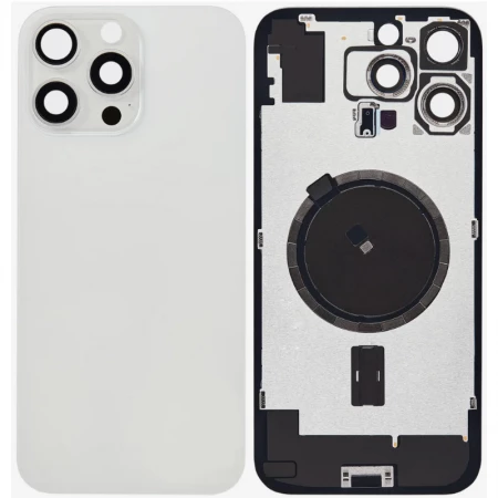 Chassis et face arrière iPhone 16 Pro Max blanc