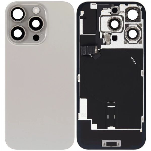 Chassis et face arri�re iPhone 16 Pro Max titane naturel