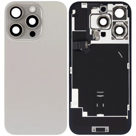 Chassis et face arrière iPhone 16 Pro Max titane naturel