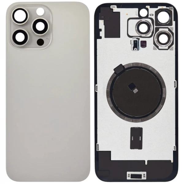 Chassis et face arri�re iPhone 16 Pro titane naturel