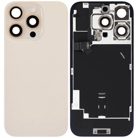 Chassis et face arrière iPhone 16 Pro titane sable