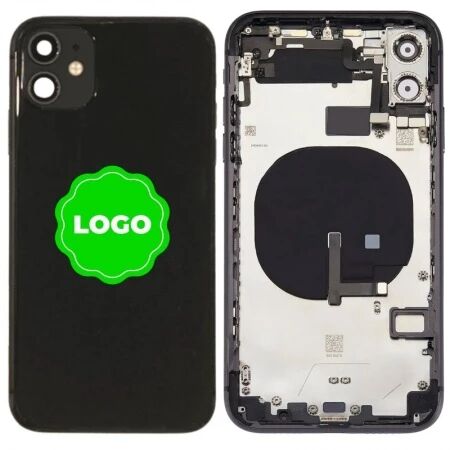 Chassis et face arrière original PULLED iPhone 11 (Grade A) noir