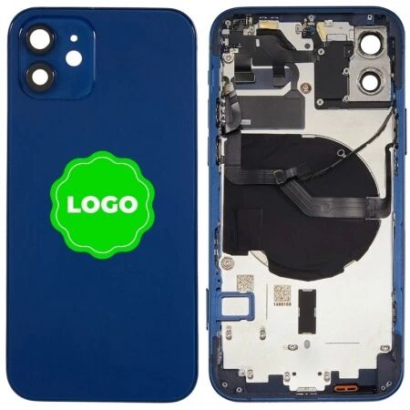 Chassis et face arrière original PULLED iPhone 12 (Grade A) bleu