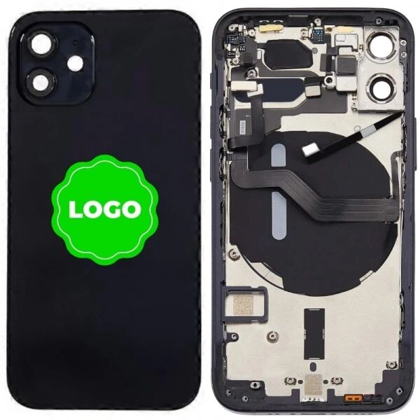 Chassis et face arri�re original PULLED iPhone 12 (Grade A) noir