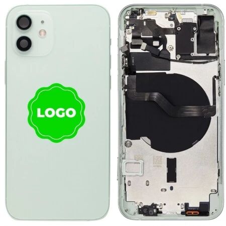 Chassis et face arrière original PULLED iPhone 12 (Grade A) vert