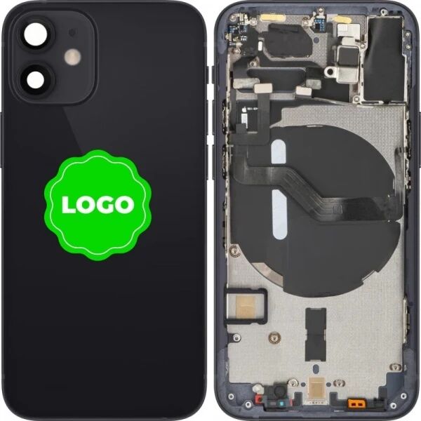 Chassis et face arri�re original PULLED iPhone 12 Mini (Grade A) noir