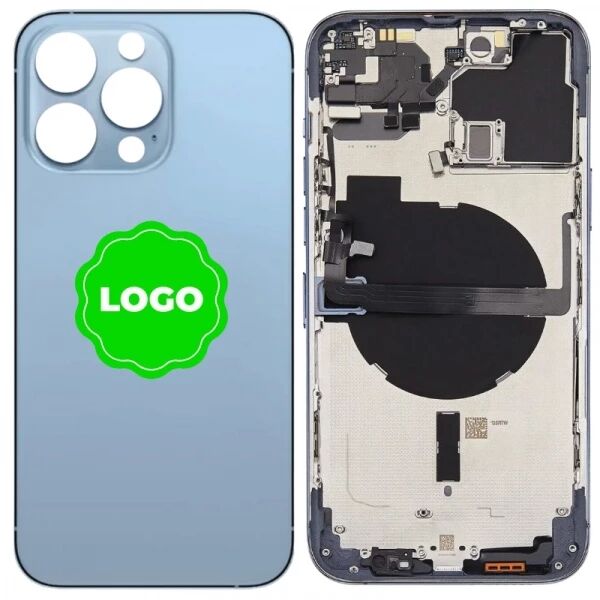 Chassis et face arri�re original PULLED iPhone 13 Pro (Grade A) bleu alpin