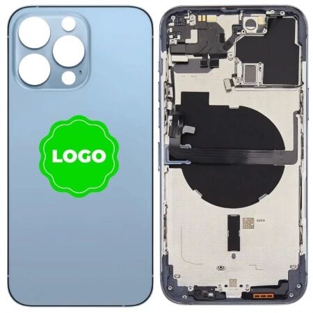 Chassis et face arri&egrave;re original PULLED iPhone 13 Pro (Grade A) bleu alpin
