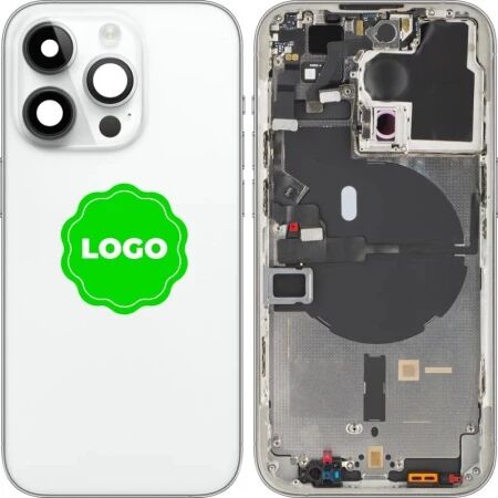 Chassis et face arri&egrave;re original PULLED iPhone 14 Pro (Grade A) argent
