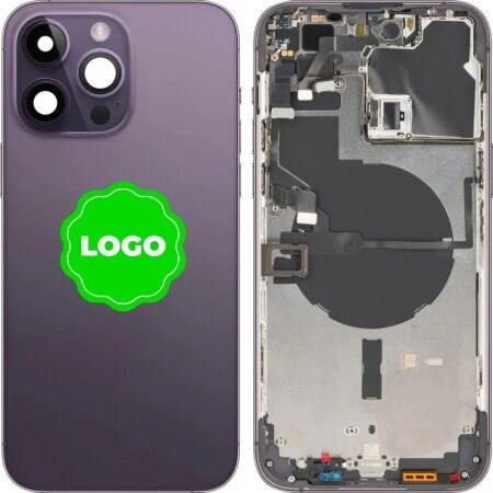 Chassis et face arrière original PULLED iPhone 14 Pro (Grade A) violet