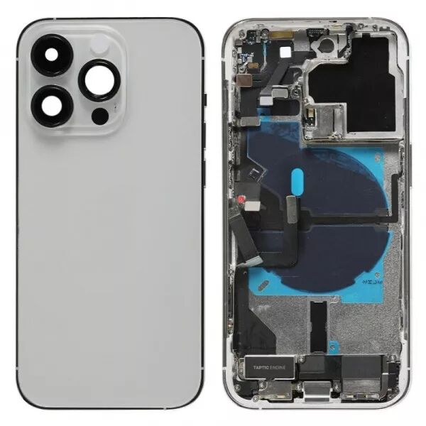 Chassis et face arri�re sans logo compl�te avec nappes \ reconditionn�es\  iPhone 14 Pro argent
