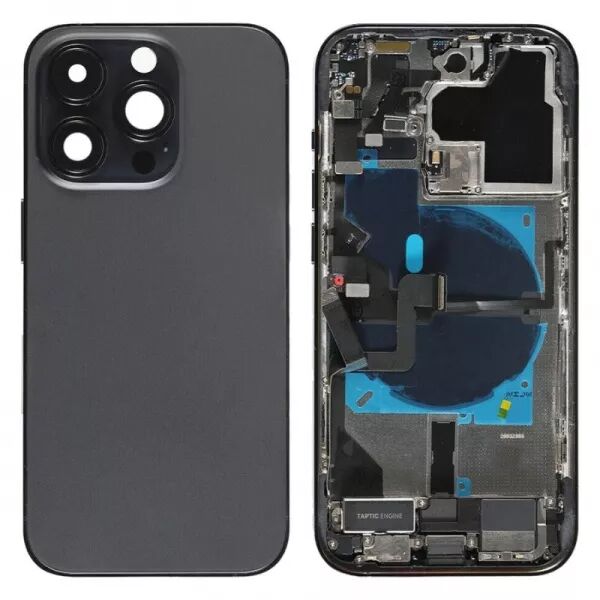 Chassis et face arri�re sans logo compl�te avec nappes \ reconditionn�es\  iPhone 14 Pro noir