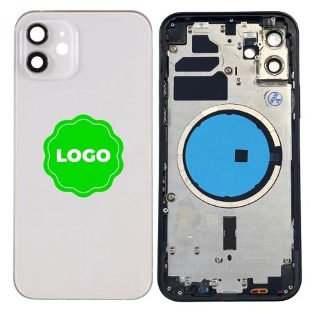 Chassis VIDE et face arri&egrave;re original PULLED iPhone 12 (Grade A) blanc