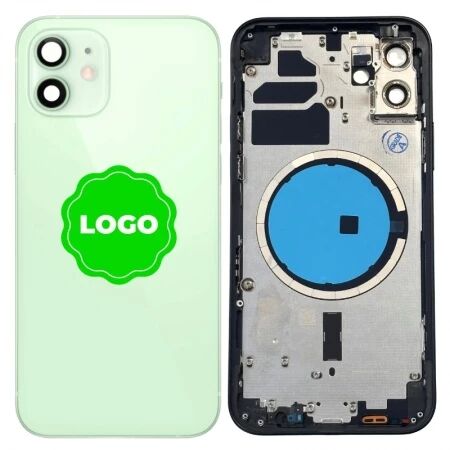Chassis VIDE et face arri&egrave;re original PULLED iPhone 12 (Grade A) vert