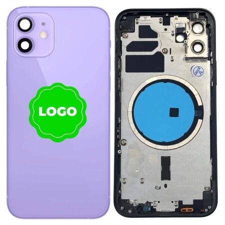 Chassis VIDE et face arri&egrave;re original PULLED iPhone 12 (Grade A) violet