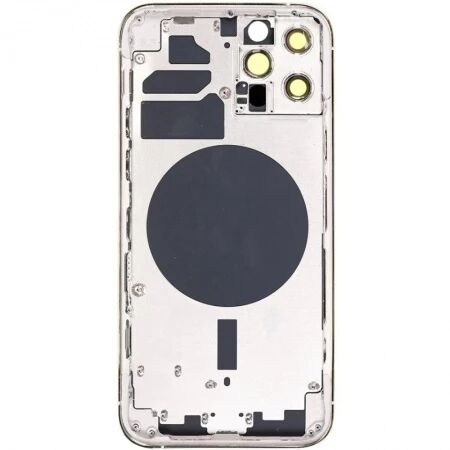 Chassis VIDE et face arri&egrave;re original PULLED iPhone 12 Pro (Grade A) argent