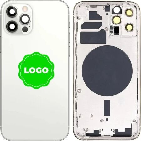 Chassis VIDE et face arri&egrave;re original PULLED iPhone 12 Pro Max (Grade A) argent