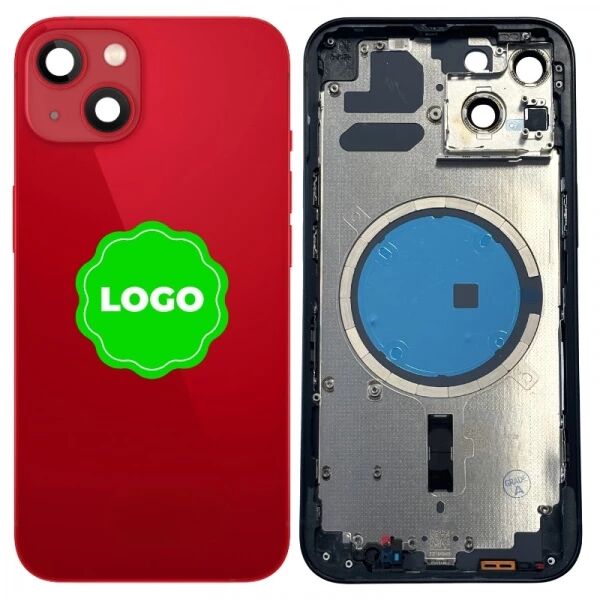 Chassis VIDE et face arri�re original PULLED iPhone 13 (Grade A) rouge