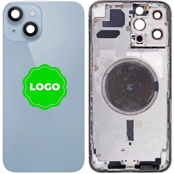 Chassis VIDE et face arri�re original PULLED iPhone 14 (Grade A) bleu