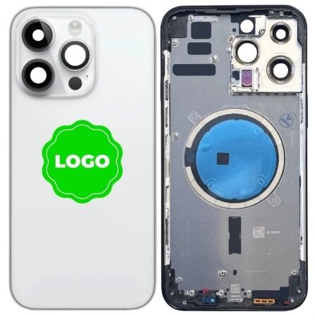 Chassis VIDE et face arri&egrave;re original PULLED iPhone 14 Pro (Grade A) argent