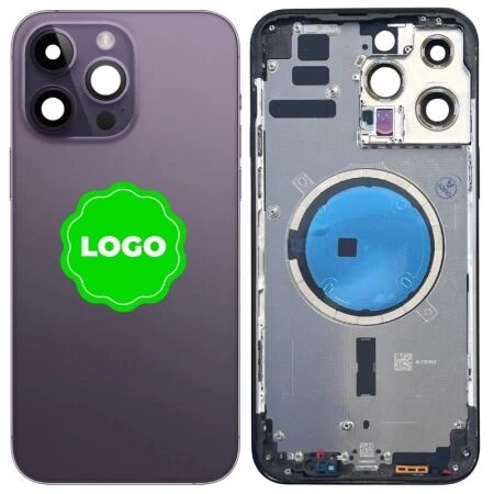 Chassis VIDE et face arri&egrave;re original PULLED iPhone 14 Pro (Grade A) violet