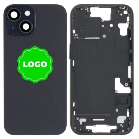 Chassis VIDE et face arri&egrave;re original PULLED iPhone 15 (Grade A) noir