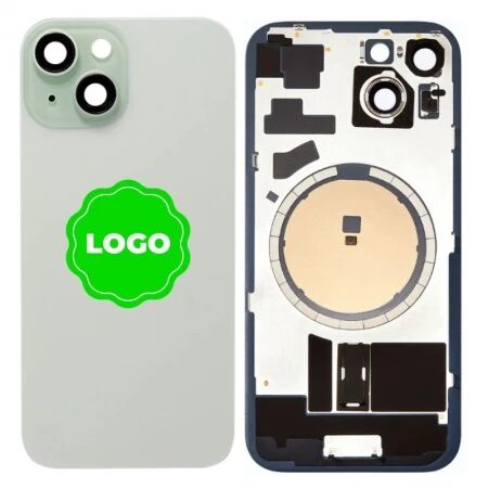 Chassis VIDE et face arri&egrave;re original PULLED iPhone 15 (Grade A) vert