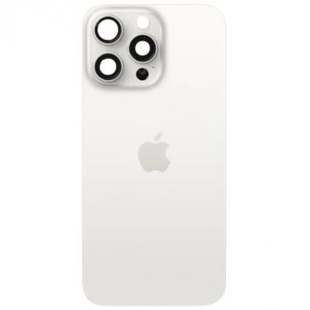 Chassis VIDE et face arri&egrave;re original PULLED iPhone 15 Pro (Grade A) titane blanc