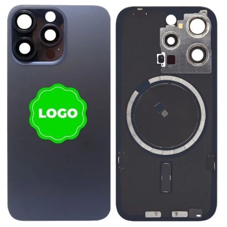 Chassis VIDE et face arri&egrave;re original PULLED iPhone 15 Pro (Grade A) titane bleu